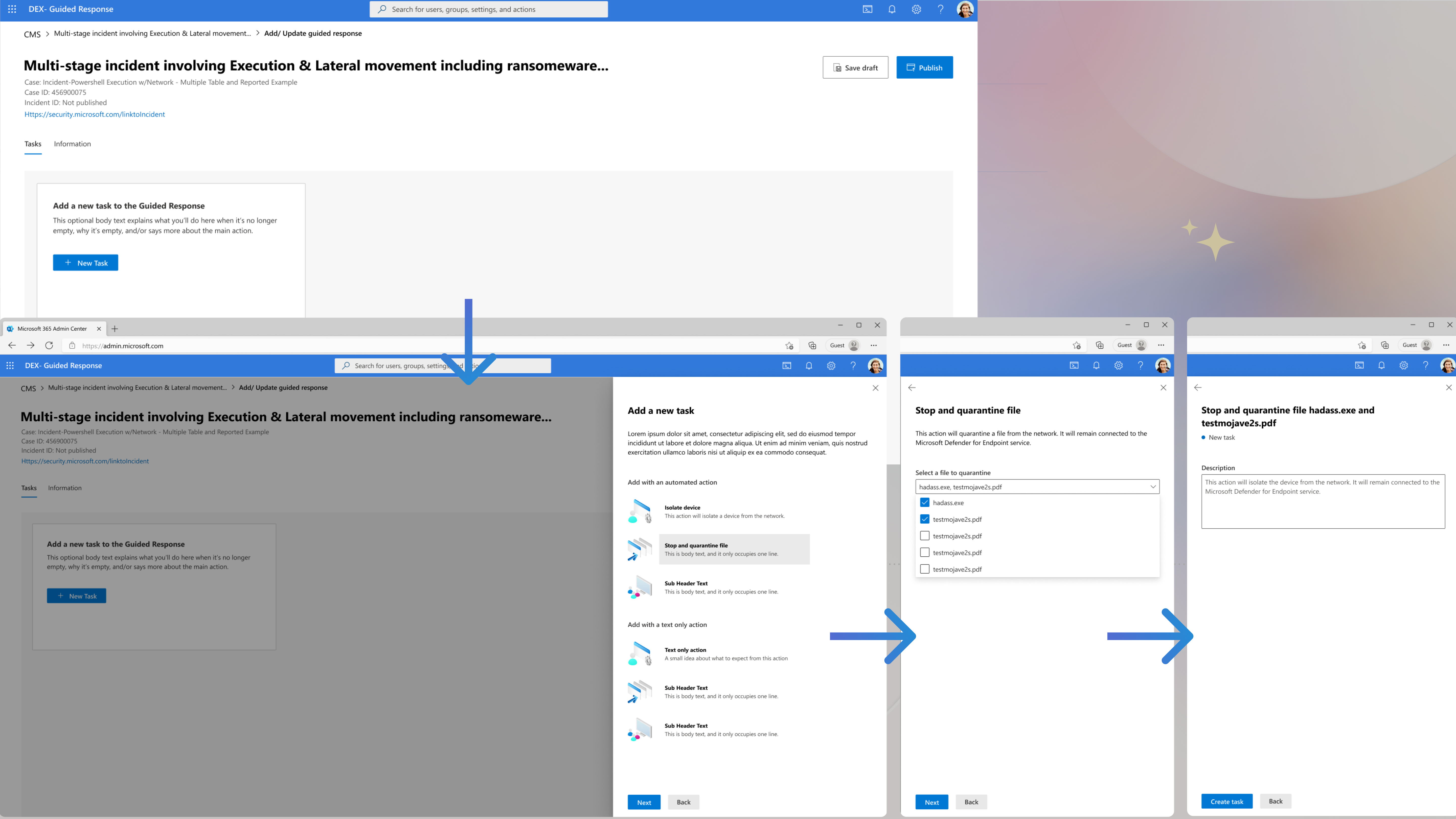 Guided Response - Part A · Analyst experience, slide 15
