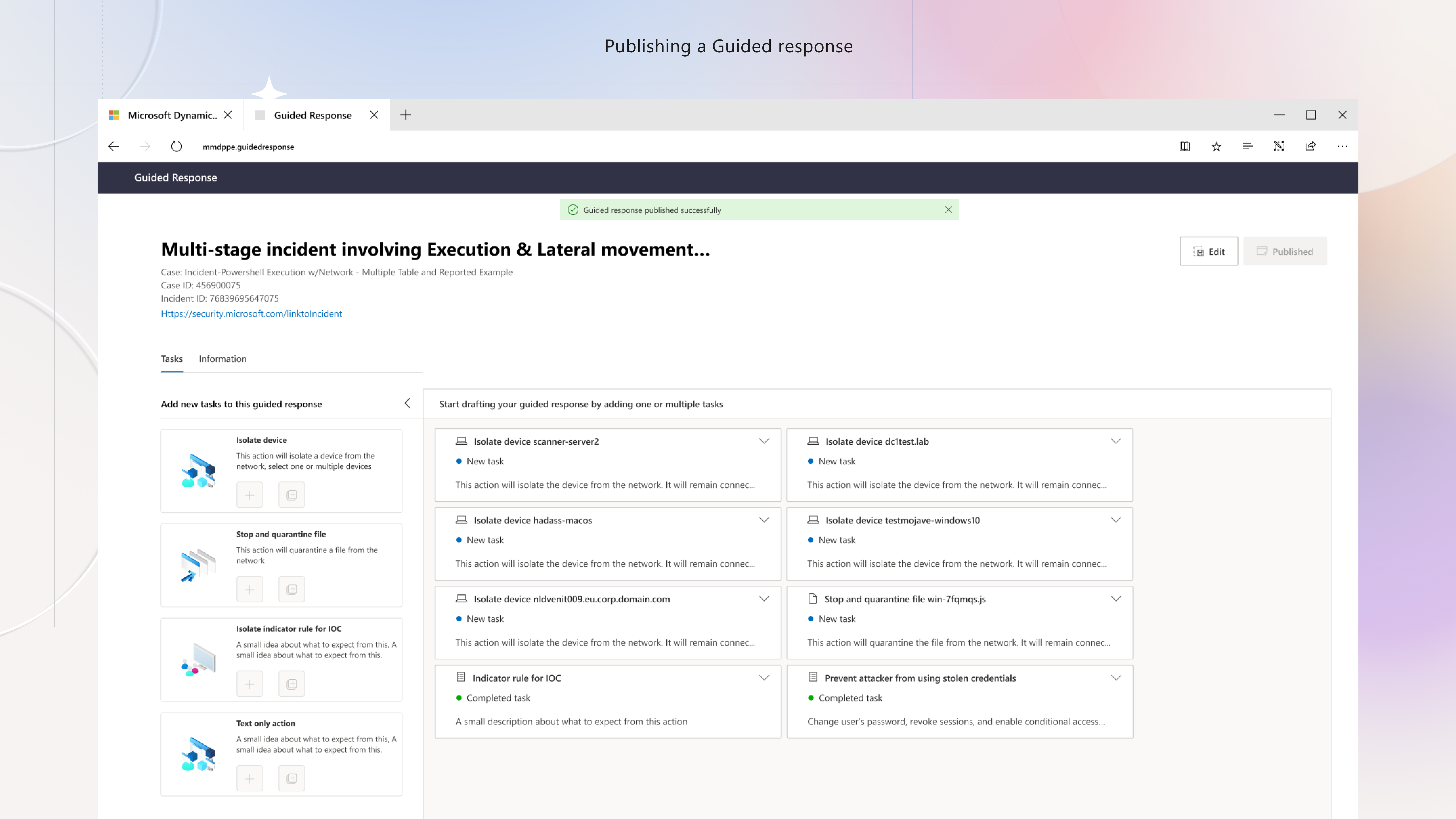 Guided Response - Part A · Analyst experience, slide 44