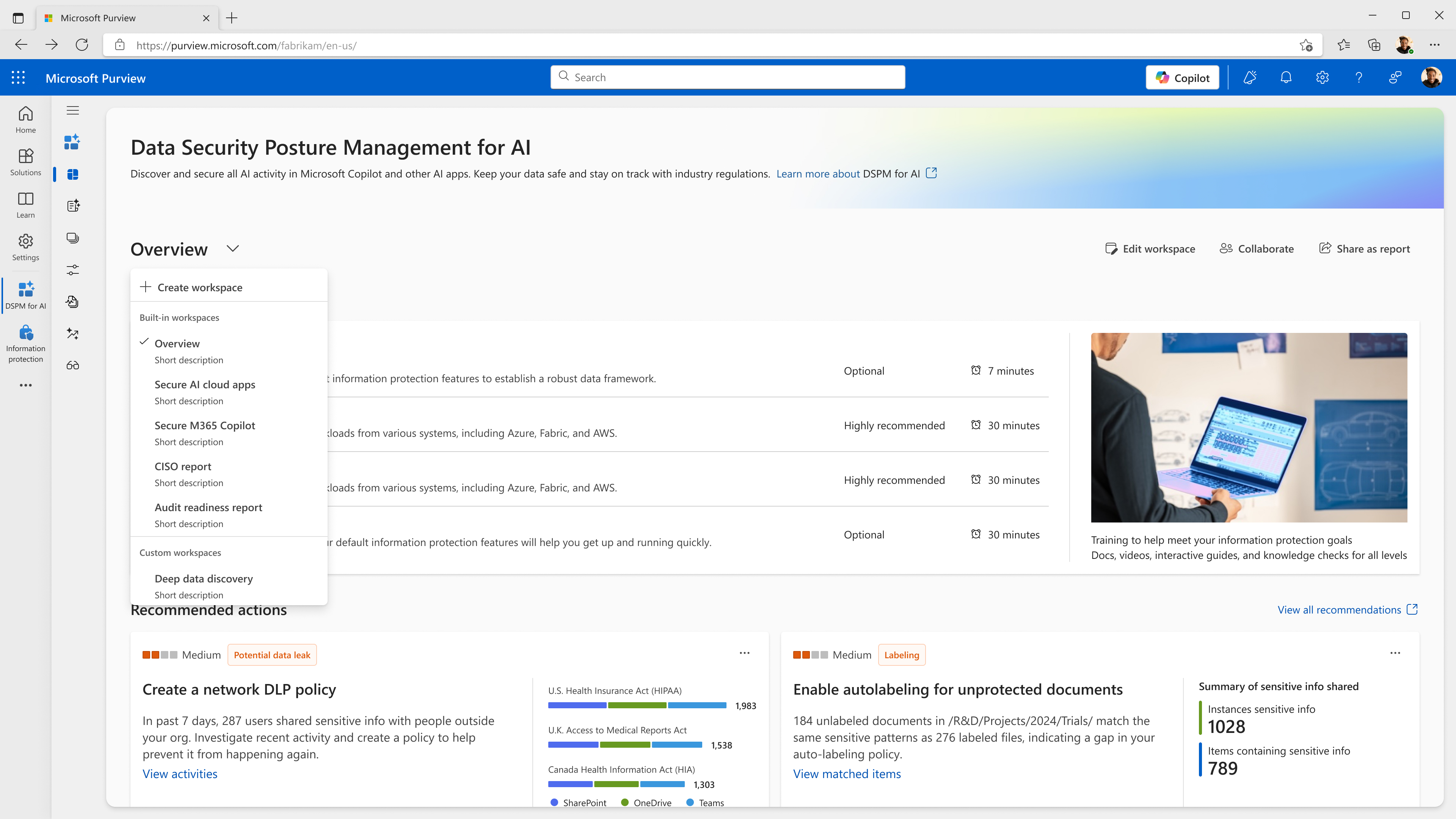 Reporting - Context, Workspace 1