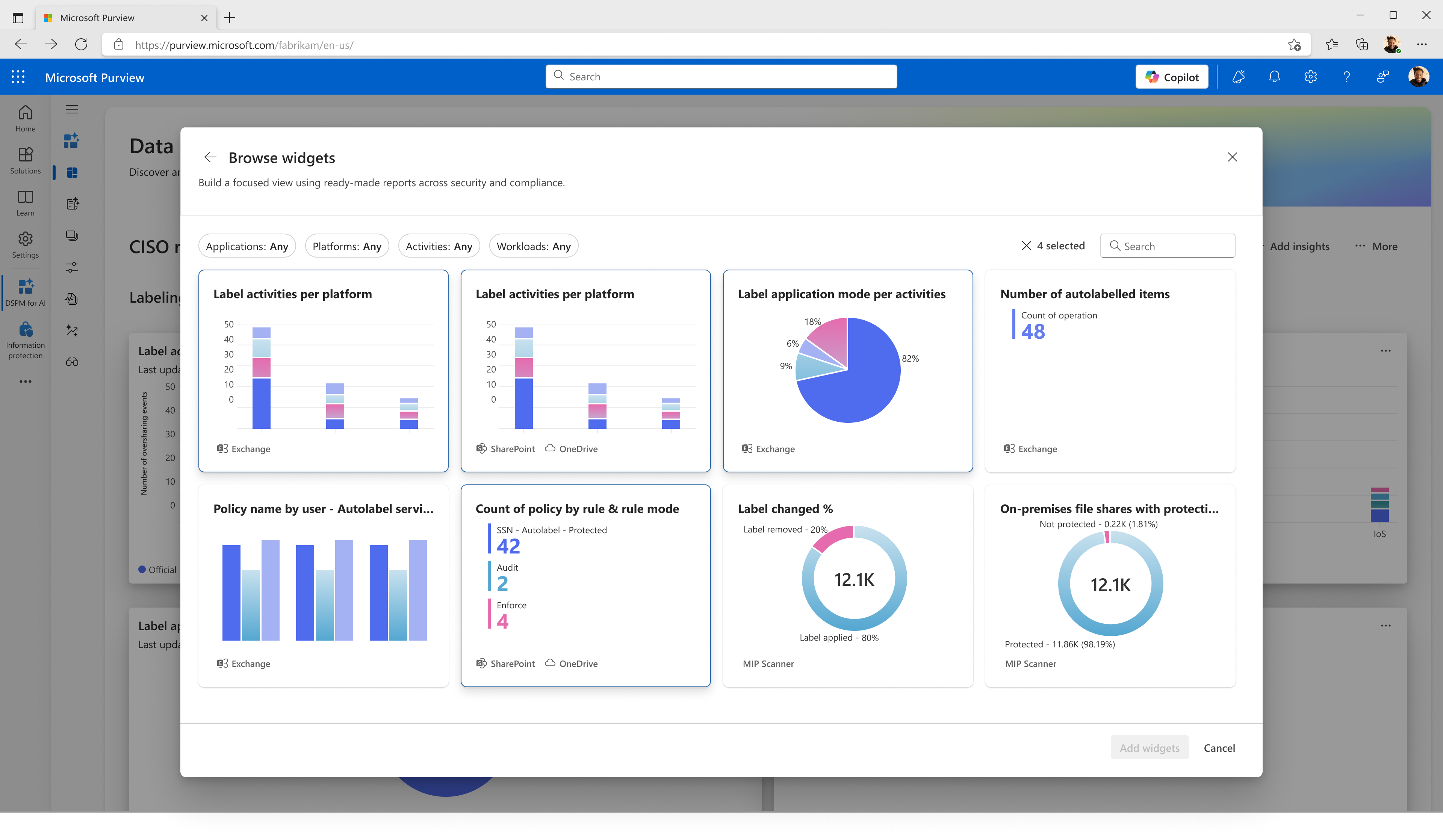 Reporting - Context, Workspace 5
