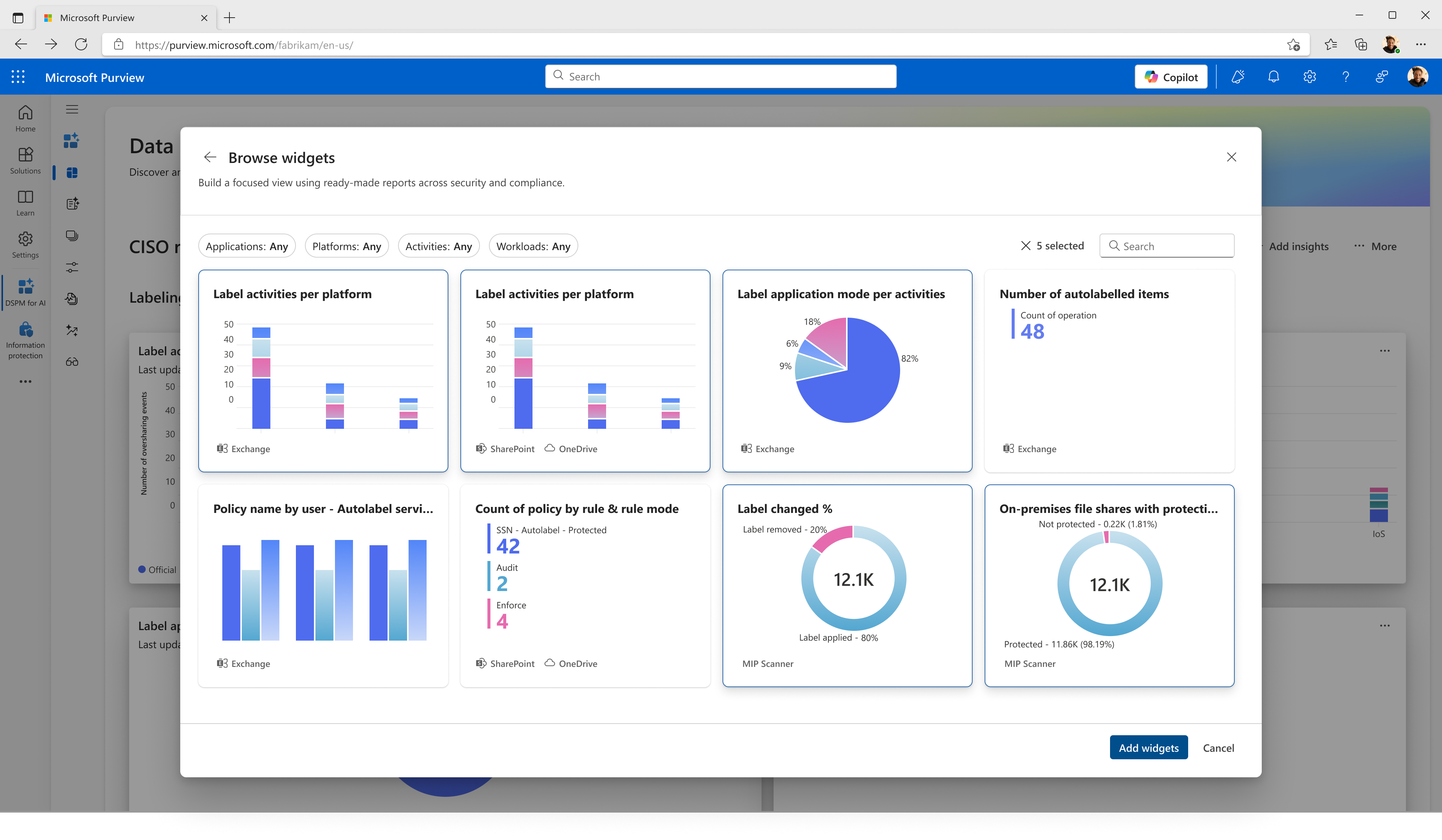 Reporting - Context, Workspace 6