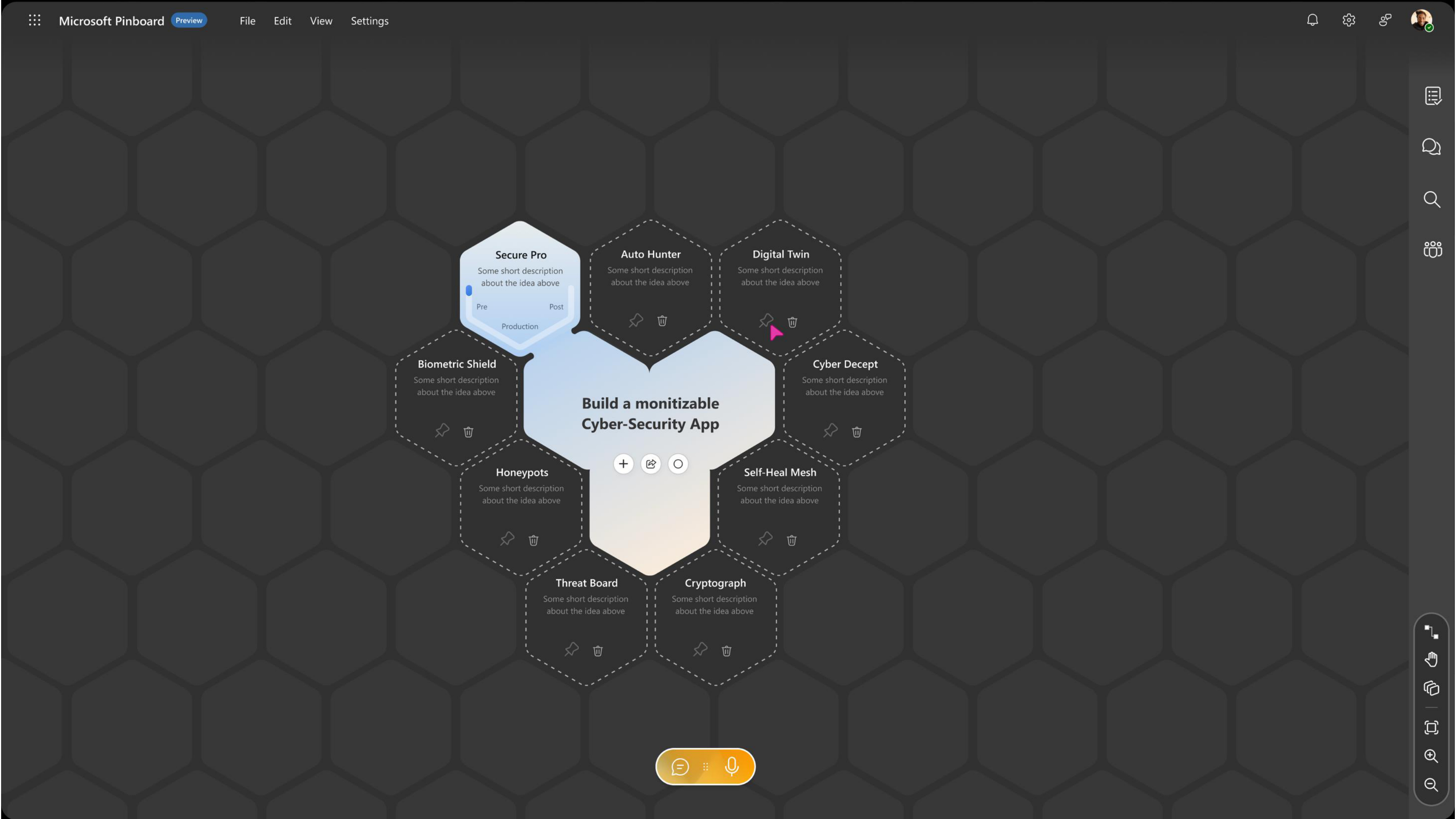 Pinboard driven by Swarm of AI agents, slide 18